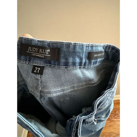 Judy Blue Relaxed Fit Straight Destroyed Jeans, Women’s Size 27 - Picture 9 of 11